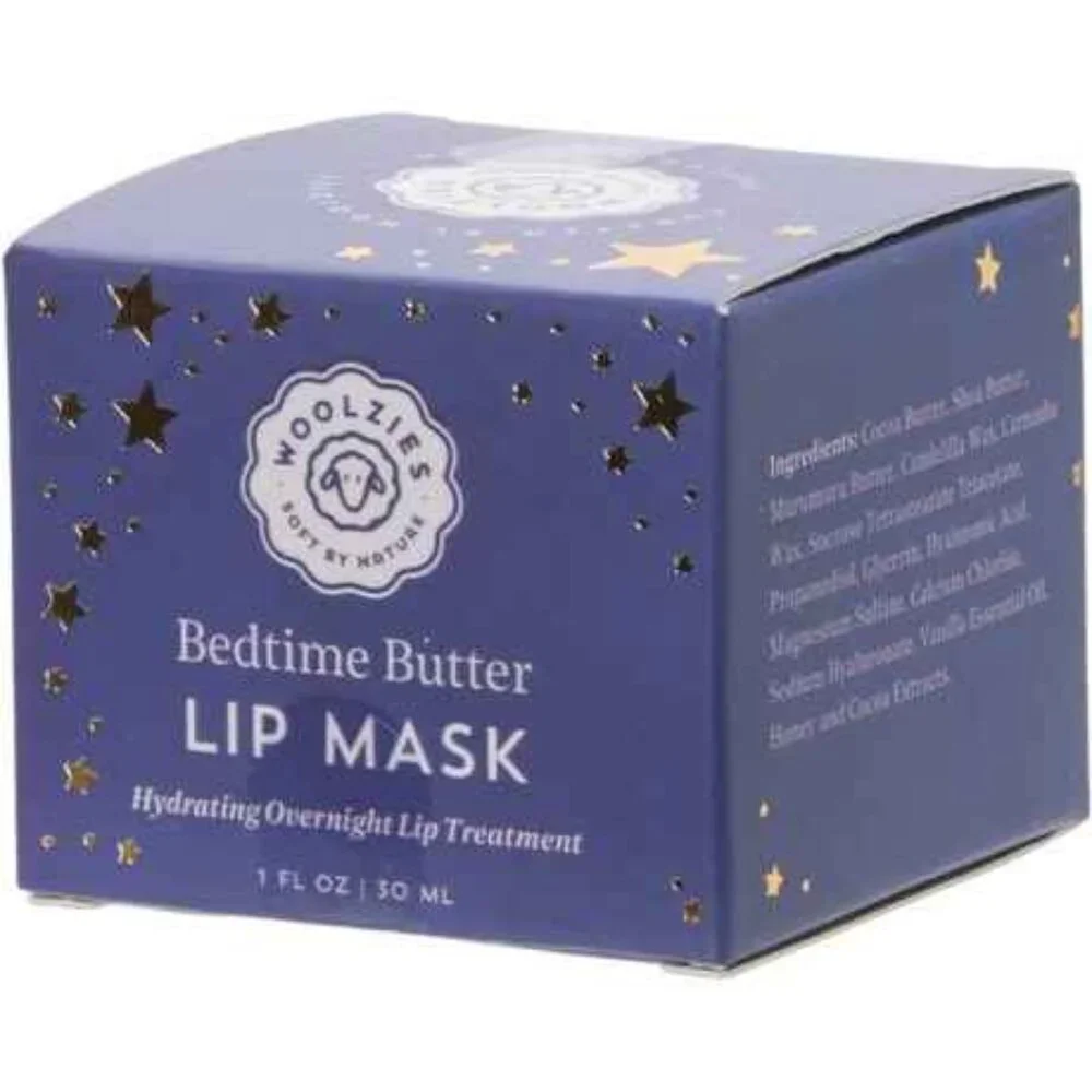Woolies Soft by Nature Bedtime Butter Lip Mask Hydrating Overnight Lip Treatment